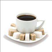 Picture Of Coffee And White And Brown Sugar