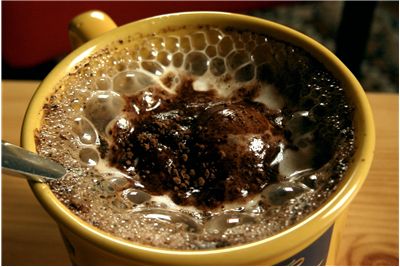Picture Of Coffee With Chocolate Cream