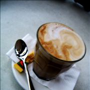 Picture Of Long Macchiato Coffee